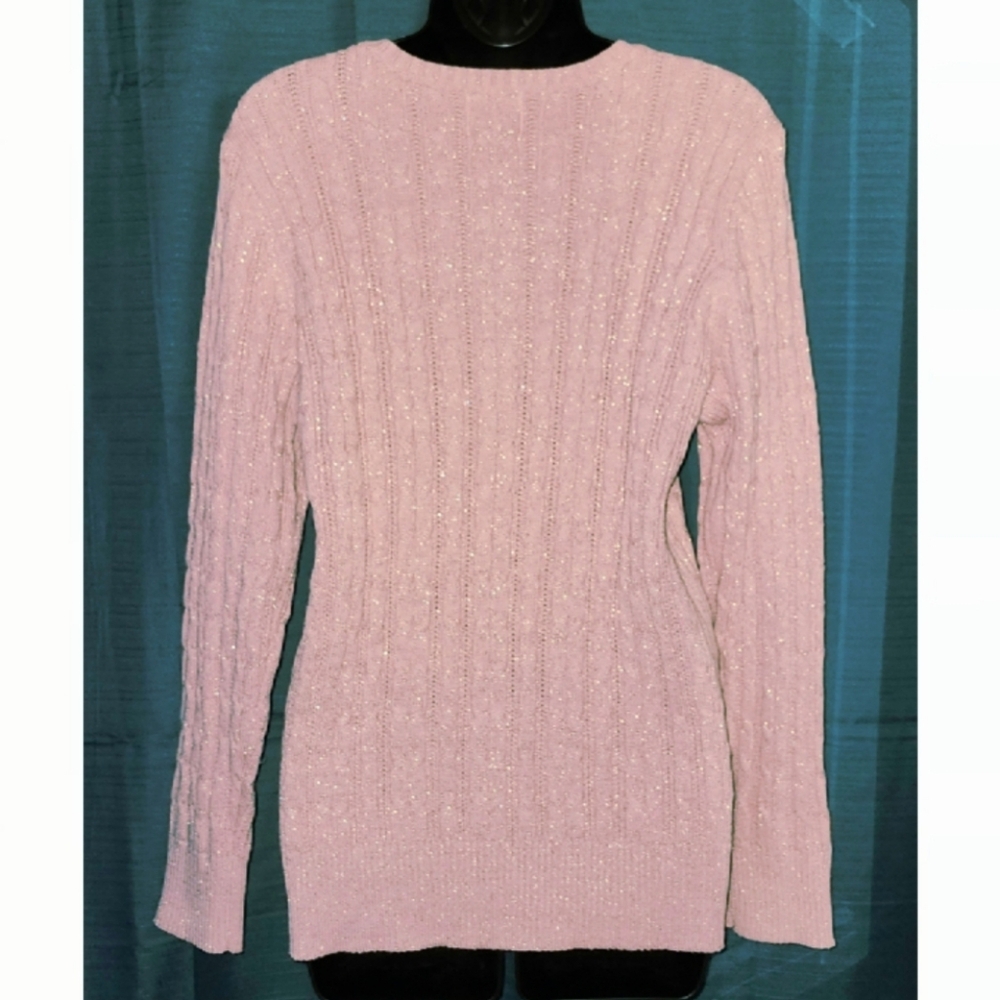 SJB Pink Cable Knit Sweater - Picture 3 of 4